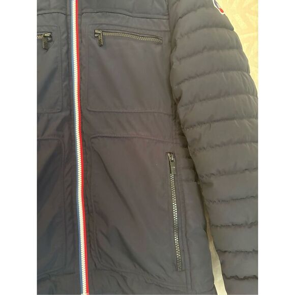 Fusalp Apres-Ski 1952 Puffer Jacket Quilted Coat‎ Navy Blue Full Zip Menswear - Picture 7 of 12